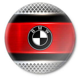 Значок с принтом BMW в Курске,  металл | круглая форма, металлическая застежка в виде булавки | auto | automobile | bmw | car | carbon | machine | motor | motor car | sport car | автомашина | бмв | бренд | легковой автомобиль | марка | спортивный автомобиль | тачка