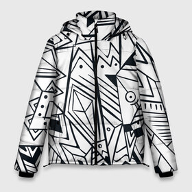 Мужская зимняя куртка 3D с принтом Boho Style 2 в Курске, верх — 100% полиэстер; подкладка — 100% полиэстер; утеплитель — 100% полиэстер | длина ниже бедра, свободный силуэт Оверсайз. Есть воротник-стойка, отстегивающийся капюшон и ветрозащитная планка. 

Боковые карманы с листочкой на кнопках и внутренний карман на молнии. | абстракция | арт | линии | рисунок | узор | фигуры | этника