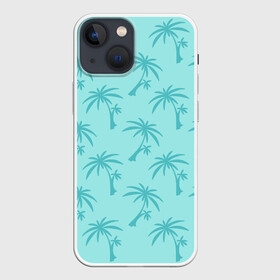 Чехол для iPhone 13 mini с принтом GTA Vice City в Курске,  |  | grand theft auto | gta | minimal | palm trees | pink | tommy | tropical | vice city | вайс сити | гта | пальмы | паттерн | томми