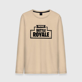 Мужской лонгслив хлопок с принтом Fortnite Battle Royale Logo в Курске, 100% хлопок |  | 