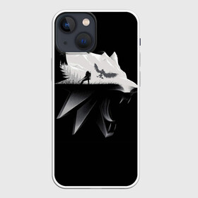 Чехол для iPhone 13 mini с принтом Волк в Курске,  |  | gerald | wild hunt | witcher | wolf | ведьмак | волк | дикая охота