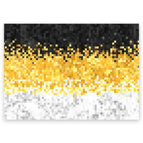 Поздравительная открытка с принтом 1858 Имперский флаг пикселами в Курске, 100% бумага | плотность бумаги 280 г/м2, матовая, на обратной стороне линовка и место для марки
 | camouflage fabric suprime military | военный триколор россии | камуфляж имперский флаг россии | камуфляжный | текстура вежливых | черно желто белый