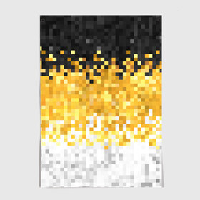 Постер с принтом 1858 Имперский флаг пикселами в Курске, 100% бумага
 | бумага, плотность 150 мг. Матовая, но за счет высокого коэффициента гладкости имеет небольшой блеск и дает на свету блики, но в отличии от глянцевой бумаги не покрыта лаком | camouflage fabric suprime military | военный триколор россии | камуфляж имперский флаг россии | камуфляжный | текстура вежливых | черно желто белый