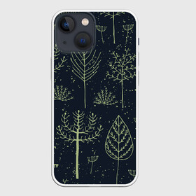 Чехол для iPhone 13 mini с принтом Загадочный лес в Курске,  |  | дерево | дуб | елка | животные | лес | мода | обитатели | прикольные | природа | сказка | тайна | яркие