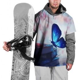 Накидка на куртку 3D с принтом Волшебная бабочка в Курске, 100% полиэстер |  | Тематика изображения на принте: бабочка | волшебная бабочка | голубая бабочка | книги | насекомая | насекомое | пыльца | синея бабочка