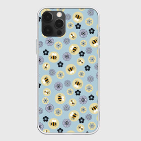 Чехол для iPhone 12 Pro Max с принтом Пчелки в Курске, Силикон |  | Тематика изображения на принте: пчелки | пчелы | цветы