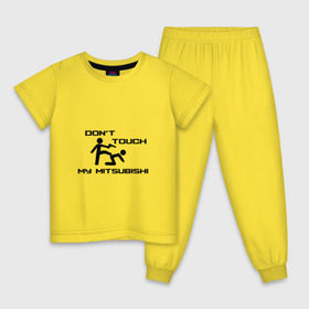 Детская пижама хлопок с принтом Dont touch my Mitsubishi в Курске, 100% хлопок |  брюки и футболка прямого кроя, без карманов, на брюках мягкая резинка на поясе и по низу штанин
 |  машина | марка | митсубиси
