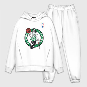 Мужской костюм хлопок OVERSIZE с принтом Boston celtics в Курске,  |  | boston celtics | nba | баскетбол | бостон селтикс