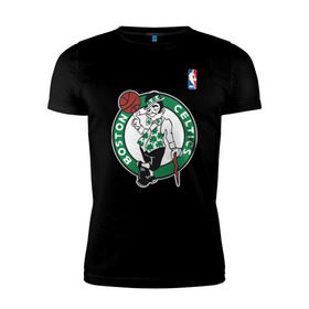 Мужская футболка премиум с принтом Boston celtics в Курске, 92% хлопок, 8% лайкра | приталенный силуэт, круглый вырез ворота, длина до линии бедра, короткий рукав | boston celtics | nba | баскетбол | бостон селтикс