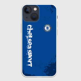 Чехол для iPhone 13 mini с принтом CHELSEA SPORT в Курске,  |  | chelsea | fc | football | fotball club | sport | спорт | спортивные | униформа | фирменные цвета | фк | футбол | футбольный клуб | челси