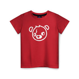 Детская футболка хлопок с принтом Cuddle Bear в Курске, 100% хлопок | круглый вырез горловины, полуприлегающий силуэт, длина до линии бедер | battle royale | fortnite | lama | батл рояль | лама | медведь | фортнайт