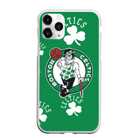 Чехол для iPhone 11 Pro Max матовый с принтом Boston celtics nba в Курске, Силикон |  | Тематика изображения на принте: basketball | boston celtics | nba | баскетбол | нба