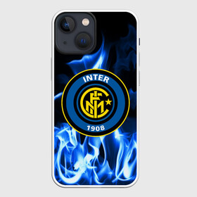 Чехол для iPhone 13 mini с принтом INTER в Курске,  |  | fc | football | footer | inter | soccer | socker | sport | интер | огонь | пламя | спорт | футбол | футбольный клуб