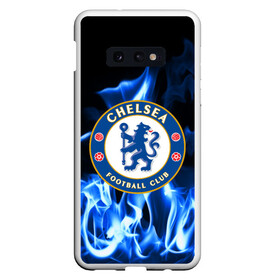 Чехол для Samsung S10E с принтом CHELSEA в Курске, Силикон | Область печати: задняя сторона чехла, без боковых панелей | chelsea | fc | football | footer | soccer | socker | sport | огонь | пламя | спорт | футбол | футбольный клуб