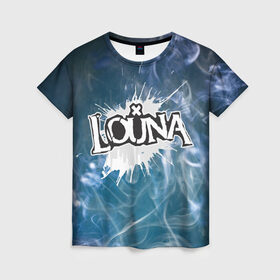 Женская футболка 3D с принтом Луна (дым) в Курске, 100% полиэфир ( синтетическое хлопкоподобное полотно) | прямой крой, круглый вырез горловины, длина до линии бедер | louna | rock | музыка