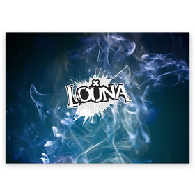 Поздравительная открытка с принтом Луна (дым) в Курске, 100% бумага | плотность бумаги 280 г/м2, матовая, на обратной стороне линовка и место для марки
 | Тематика изображения на принте: louna | rock | музыка