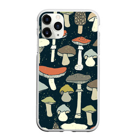 Чехол для iPhone 11 Pro Max матовый с принтом Загадочный лес в Курске, Силикон |  | Тематика изображения на принте: грибы | паттерн
