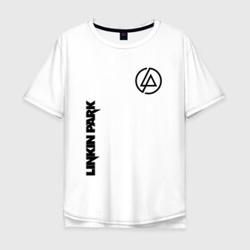 Мужская футболка хлопок Oversize с принтом Linkin Park в Курске, 100% хлопок | свободный крой, круглый ворот, “спинка” длиннее передней части | bennington | chester | linkin park | альтернативный | беннингтон | группа | ленкин | линкин | майк | метал | музыкант | ню | нюметал | парк | певец | рок | рэп | честер | электроник