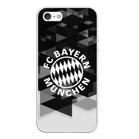 Чехол для iPhone 5/5S матовый с принтом Bayern Munchen Geometry Sport в Курске, Силикон | Область печати: задняя сторона чехла, без боковых панелей | abstraction | bayern munchen | championship | fc | football | footer | polygon | soccer | socker | sport | абстракция | одежда | спорт | спортивный | униформа | футбол | футбольный клуб | чемпионат