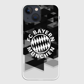 Чехол для iPhone 13 mini с принтом Bayern Munchen Geometry Sport в Курске,  |  | Тематика изображения на принте: abstraction | bayern munchen | championship | fc | football | footer | polygon | soccer | socker | sport | абстракция | одежда | спорт | спортивный | униформа | футбол | футбольный клуб | чемпионат