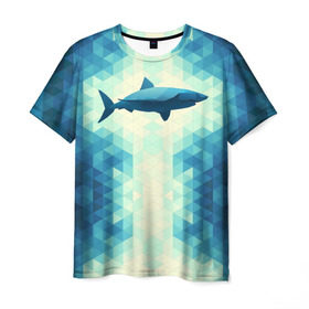 Мужская футболка 3D с принтом Акула в Курске, 100% полиэфир | прямой крой, круглый вырез горловины, длина до линии бедер | shark | водолаз | гарпун | глубина | дельфин | злость | зубы | кит | кровь | курорт | лето | море | океан | отдых | охота | плавник | пляж | риф | рыба | хищник | челюсти | челюсть
