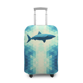 Чехол для чемодана 3D с принтом Акула в Курске, 86% полиэфир, 14% спандекс | двустороннее нанесение принта, прорези для ручек и колес | shark | водолаз | гарпун | глубина | дельфин | злость | зубы | кит | кровь | курорт | лето | море | океан | отдых | охота | плавник | пляж | риф | рыба | хищник | челюсти | челюсть