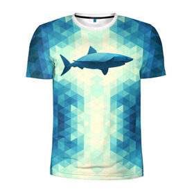 Мужская футболка 3D спортивная с принтом Акула в Курске, 100% полиэстер с улучшенными характеристиками | приталенный силуэт, круглая горловина, широкие плечи, сужается к линии бедра | shark | водолаз | гарпун | глубина | дельфин | злость | зубы | кит | кровь | курорт | лето | море | океан | отдых | охота | плавник | пляж | риф | рыба | хищник | челюсти | челюсть