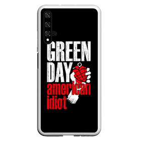 Чехол для Honor 20 с принтом Green Day American Idiot в Курске, Силикон | Область печати: задняя сторона чехла, без боковых панелей | Тематика изображения на принте: green day | punk rock | билли джо армстронг | панк рок