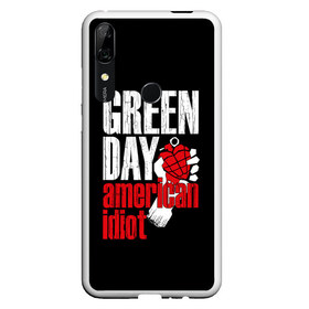 Чехол для Honor P Smart Z с принтом Green Day American Idiot в Курске, Силикон | Область печати: задняя сторона чехла, без боковых панелей | Тематика изображения на принте: green day | punk rock | билли джо армстронг | панк рок