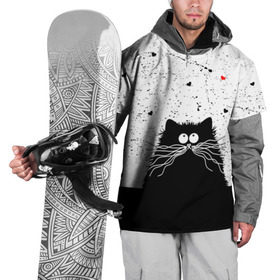 Накидка на куртку 3D с принтом Котик в Курске, 100% полиэстер |  | cats | kitty | кот | котик | сердечки cat | сердце