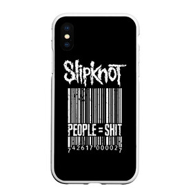 Чехол для iPhone XS Max матовый с принтом Slipknot People в Курске, Силикон | Область печати: задняя сторона чехла, без боковых панелей | Тематика изображения на принте: alternative | iowa | metal | nu | slipknot | slipnot | taylor | метал | слипкнот | слипнот