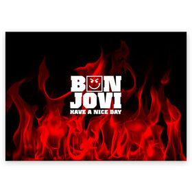 Поздравительная открытка с принтом BON JOVI в Курске, 100% бумага | плотность бумаги 280 г/м2, матовая, на обратной стороне линовка и место для марки
 | bon jovi | альтернативный хип хоп | группа | инди поп | музыка | музыкальное произведение | ноты | регги | рок | синти поп