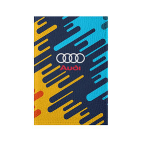 Обложка для паспорта матовая кожа с принтом AUDI SPORT в Курске, натуральная матовая кожа | размер 19,3 х 13,7 см; прозрачные пластиковые крепления | abstraction | audi | auto | sport | абстракция | авто | автомобиль | автомобильные | ауди | бренд | логотип | марка | машины | спорт
