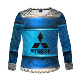 Женский лонгслив 3D с принтом MITSUBISHI sport collection в Курске, 100% полиэстер | длинные рукава, круглый вырез горловины, полуприлегающий силуэт | auto | automobile | car | carbon | machine | mitsubishi | motor | motor car | sport car | автомашина | бренд | легковой автомобиль | марка | спортивный автомобиль | тачка