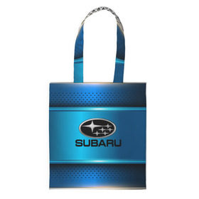 Сумка 3D повседневная с принтом SUBARU sport collection в Курске, 100% полиэстер | Плотность: 200 г/м2; Размер: 34×35 см; Высота лямок: 30 см | auto | automobile | car | carbon | machine | motor | motor car | sport car | subaru | автомашина | бренд | легковой автомобиль | марка | спортивный автомобиль | тачка