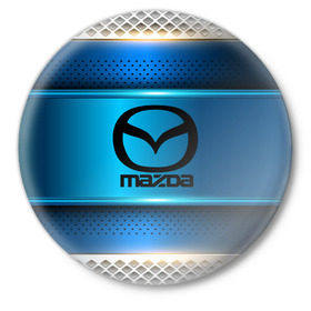 Значок с принтом MAZDA sport collection в Курске,  металл | круглая форма, металлическая застежка в виде булавки | auto | automobile | car | carbon | machine | mazda | motor | motor car | sport car | автомашина | бренд | легковой автомобиль | мазда | марка | спортивный автомобиль | тачка