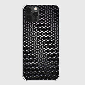 Чехол для iPhone 12 Pro Max с принтом Кристаллическая решетка в Курске, Силикон |  | карбон | кристаллическая решетка | текстура
