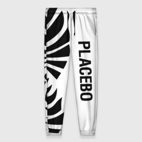 Женские брюки 3D с принтом Placebo в Курске, полиэстер 100% | прямой крой, два кармана без застежек по бокам, с мягкой трикотажной резинкой на поясе и по низу штанин. В поясе для дополнительного комфорта — широкие завязки | placebo | альтернативный | инди | индирок | плацебо | рок