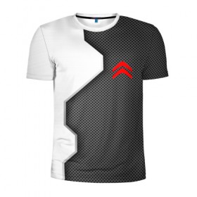 Мужская футболка 3D спортивная с принтом Citroen sport uniform auto в Курске, 100% полиэстер с улучшенными характеристиками | приталенный силуэт, круглая горловина, широкие плечи, сужается к линии бедра | 