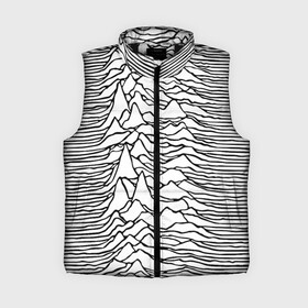 Женский жилет утепленный 3D с принтом White в Курске,  |  | ian curtis | joy division | rock | unknown pleasures | иэн кёртис | рок