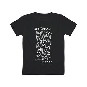 Детская футболка хлопок с принтом Joy Division в Курске, 100% хлопок | круглый вырез горловины, полуприлегающий силуэт, длина до линии бедер | ian curtis | joy division | rock | unknown pleasures | иэн кёртис | рок