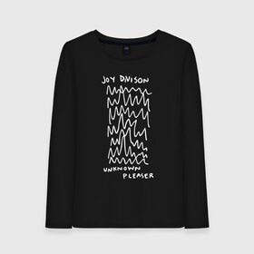 Женский лонгслив хлопок с принтом Joy Division в Курске, 100% хлопок |  | ian curtis | joy division | rock | unknown pleasures | иэн кёртис | рок