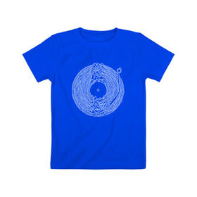 Детская футболка хлопок с принтом Soundscape в Курске, 100% хлопок | круглый вырез горловины, полуприлегающий силуэт, длина до линии бедер | ian curtis | joy division | rock | unknown pleasures | иэн кёртис | рок