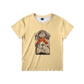 Детская футболка 3D с принтом Led Zeppelin Vintage в Курске, 100% гипоаллергенный полиэфир | прямой крой, круглый вырез горловины, длина до линии бедер, чуть спущенное плечо, ткань немного тянется | 