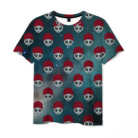 Мужская футболка 3D с принтом 21 Alien в Курске, 100% полиэфир | прямой крой, круглый вырез горловины, длина до линии бедер | Тематика изображения на принте: alien | twenty one pilots