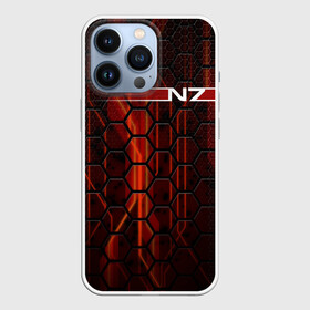 Чехол для iPhone 13 Pro с принтом N7. в Курске,  |  | abstract | game | geometry | logo | n7 | texture | абстракция | броня | геометрия | игра | костюм | лого | логотип | масс эффект | н7 | соты | стальная броня | шепард