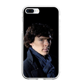 Чехол для iPhone 7Plus/8 Plus матовый с принтом Sherlock в Курске, Силикон | Область печати: задняя сторона чехла, без боковых панелей | benedict | cumberbatch | sherlock | бенедикт | камбербатч | шерлок