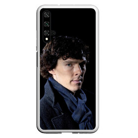 Чехол для Honor 20 с принтом Sherlock в Курске, Силикон | Область печати: задняя сторона чехла, без боковых панелей | benedict | cumberbatch | sherlock | бенедикт | камбербатч | шерлок