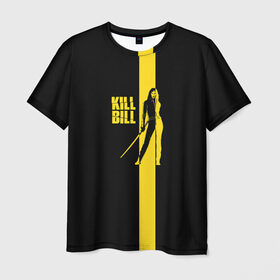 Мужская футболка 3D с принтом Kill Bill в Курске, 100% полиэфир | прямой крой, круглый вырез горловины, длина до линии бедер | Тематика изображения на принте: тарантино | ума турман