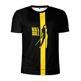 Мужская футболка 3D спортивная с принтом Kill Bill в Курске, 100% полиэстер с улучшенными характеристиками | приталенный силуэт, круглая горловина, широкие плечи, сужается к линии бедра | тарантино | ума турман